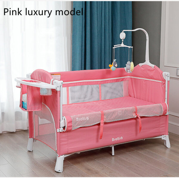 Multifunctional Baby Cot Splicing Large Bed Movable - Image 2